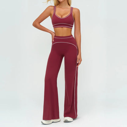 Yoga Suit 2PCS Women Tracksuits Sports Outfits Gym Clothes Running Sports Bra Suits Female Workout Yoga Clothes Athletic Wear