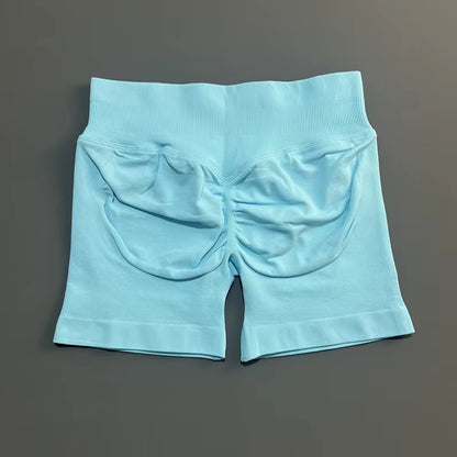 Impacts Shorts 4.5" Women Fitness Sports Biker Shorts Low Waist Gym Short Workout Scrunch Butt Yoga Seamless Leggings