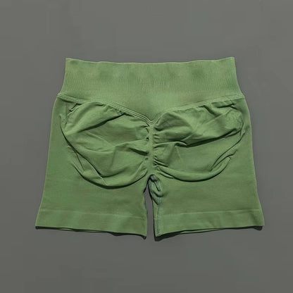 Impacts Shorts 4.5" Women Fitness Sports Biker Shorts Low Waist Gym Short Workout Scrunch Butt Yoga Seamless Leggings
