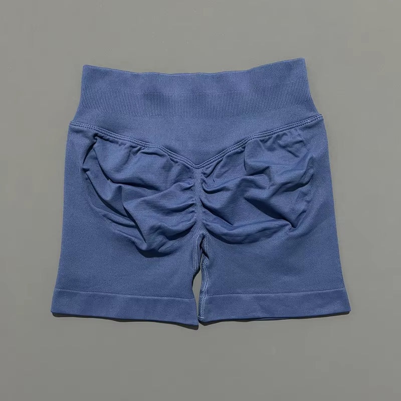 Impacts Shorts 4.5" Women Fitness Sports Biker Shorts Low Waist Gym Short Workout Scrunch Butt Yoga Seamless Leggings