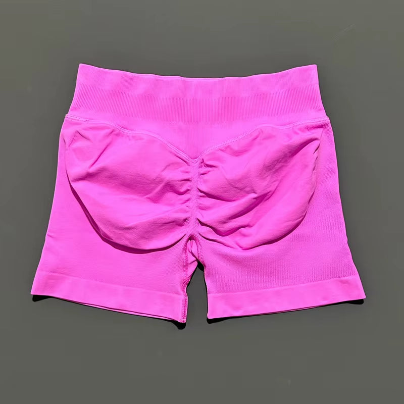Impacts Shorts 4.5" Women Fitness Sports Biker Shorts Low Waist Gym Short Workout Scrunch Butt Yoga Seamless Leggings
