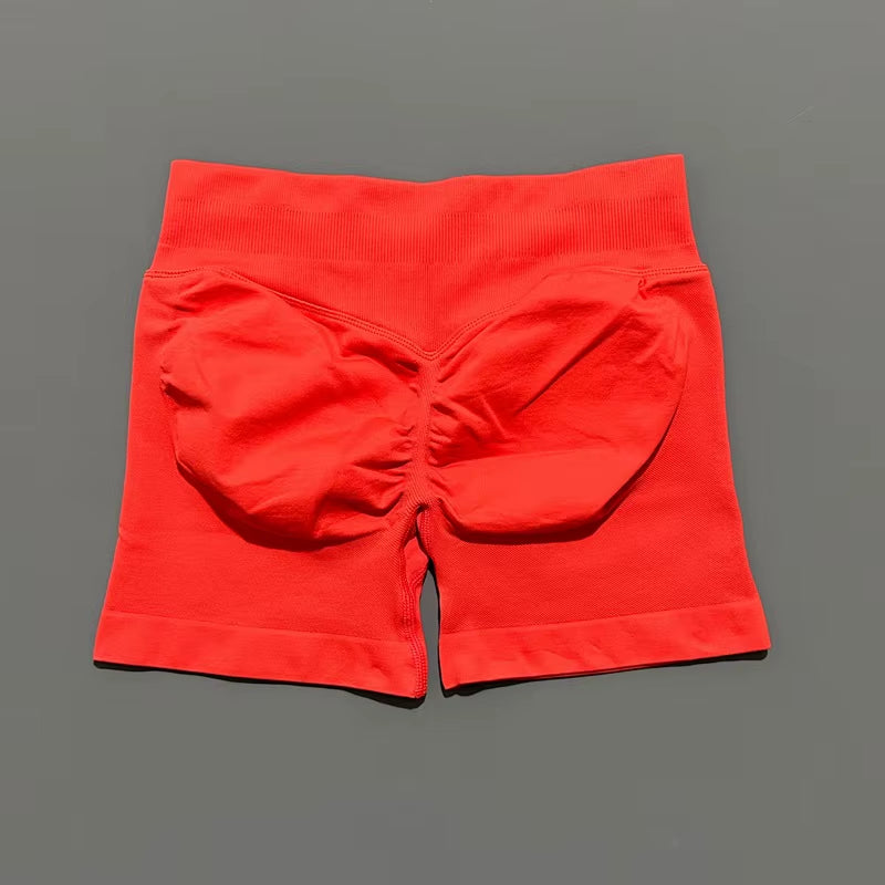 Impacts Shorts 4.5" Women Fitness Sports Biker Shorts Low Waist Gym Short Workout Scrunch Butt Yoga Seamless Leggings