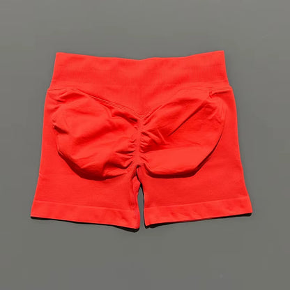 Impacts Shorts 4.5" Women Fitness Sports Biker Shorts Low Waist Gym Short Workout Scrunch Butt Yoga Seamless Leggings