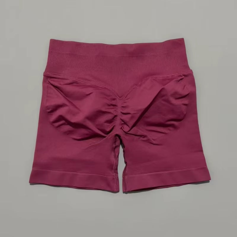 Impacts Shorts 4.5" Women Fitness Sports Biker Shorts Low Waist Gym Short Workout Scrunch Butt Yoga Seamless Leggings