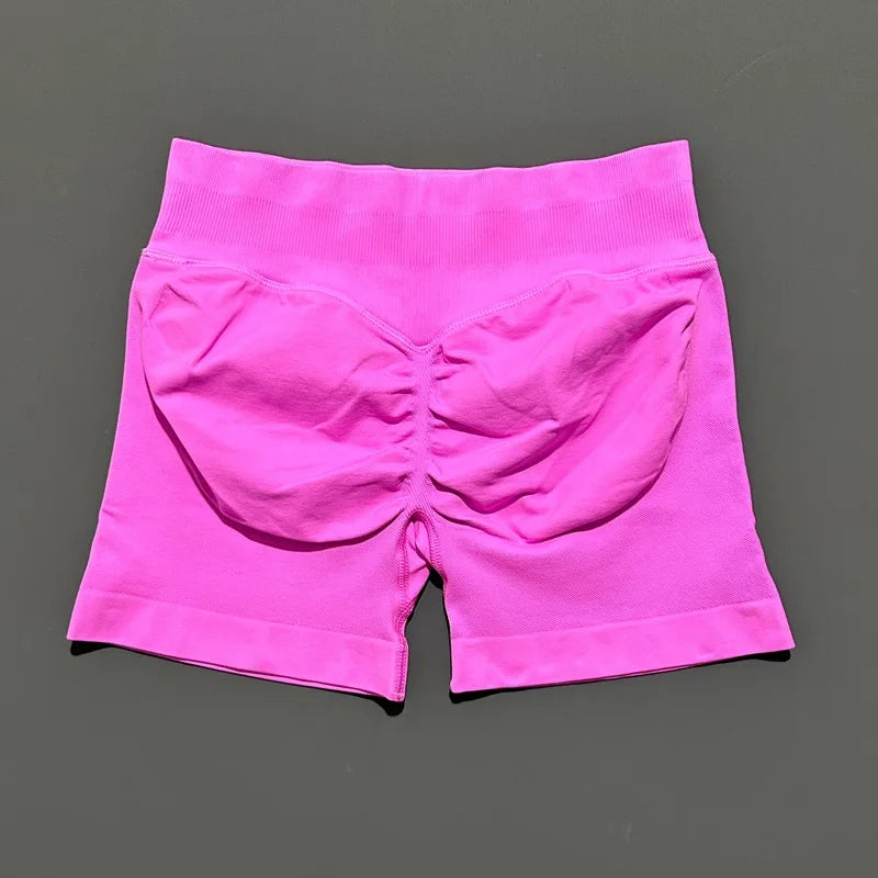 Impacts Shorts 4.5" Women Fitness Sports Biker Shorts Low Waist Gym Short Workout Scrunch Butt Yoga Seamless Leggings