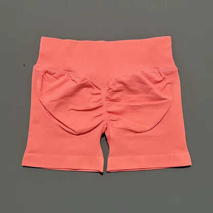 Impacts Shorts 4.5" Women Fitness Sports Biker Shorts Low Waist Gym Short Workout Scrunch Butt Yoga Seamless Leggings