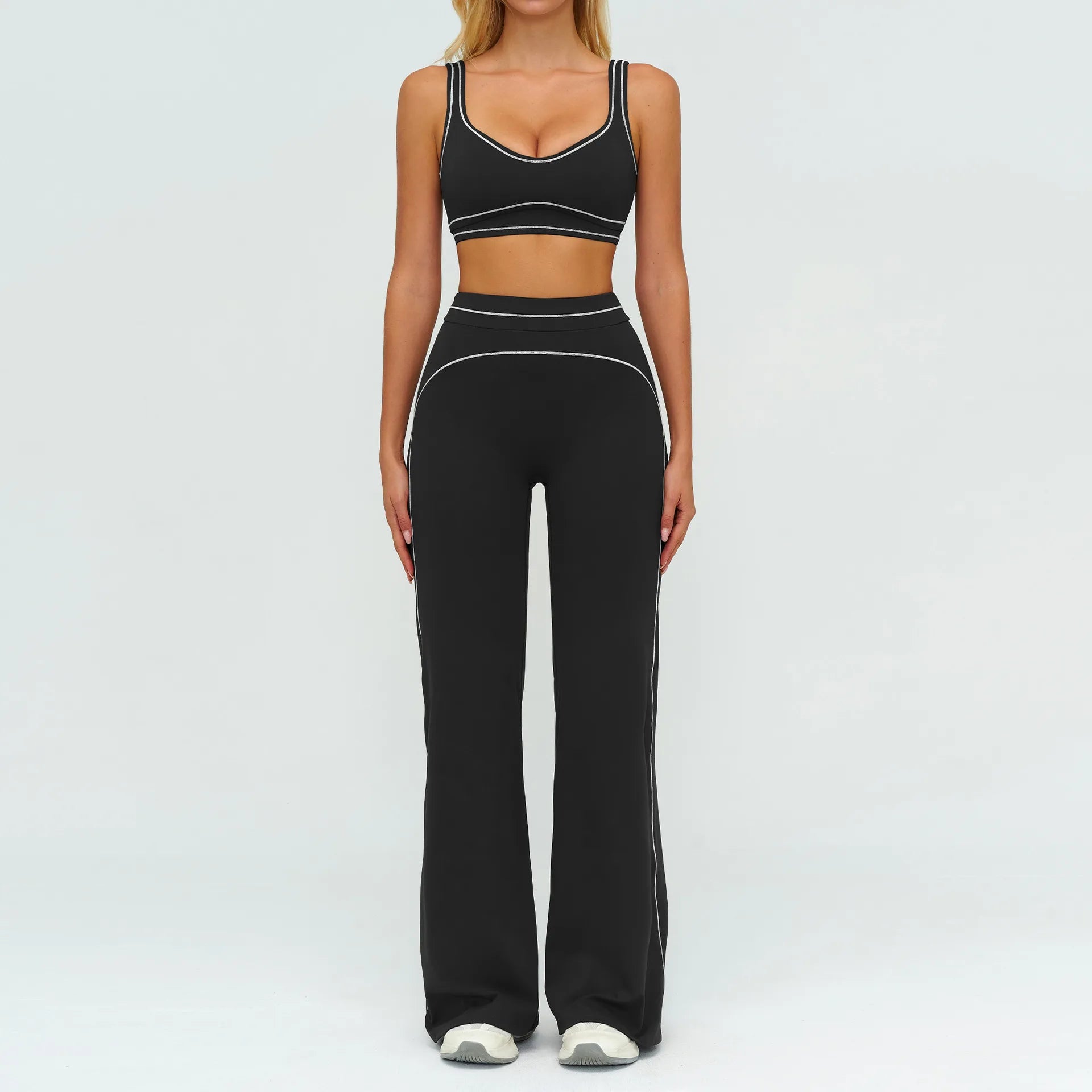 Yoga Suit 2PCS Women Tracksuits Sports Outfits Gym Clothes Running Sports Bra Suits Female Workout Yoga Clothes Athletic Wear