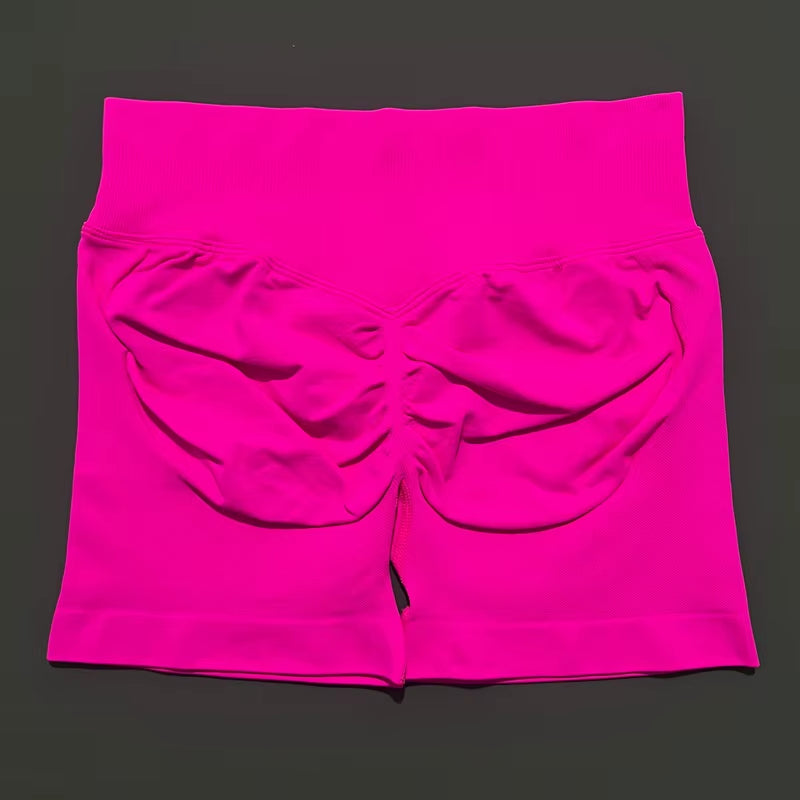 Impacts Shorts 4.5" Women Fitness Sports Biker Shorts Low Waist Gym Short Workout Scrunch Butt Yoga Seamless Leggings