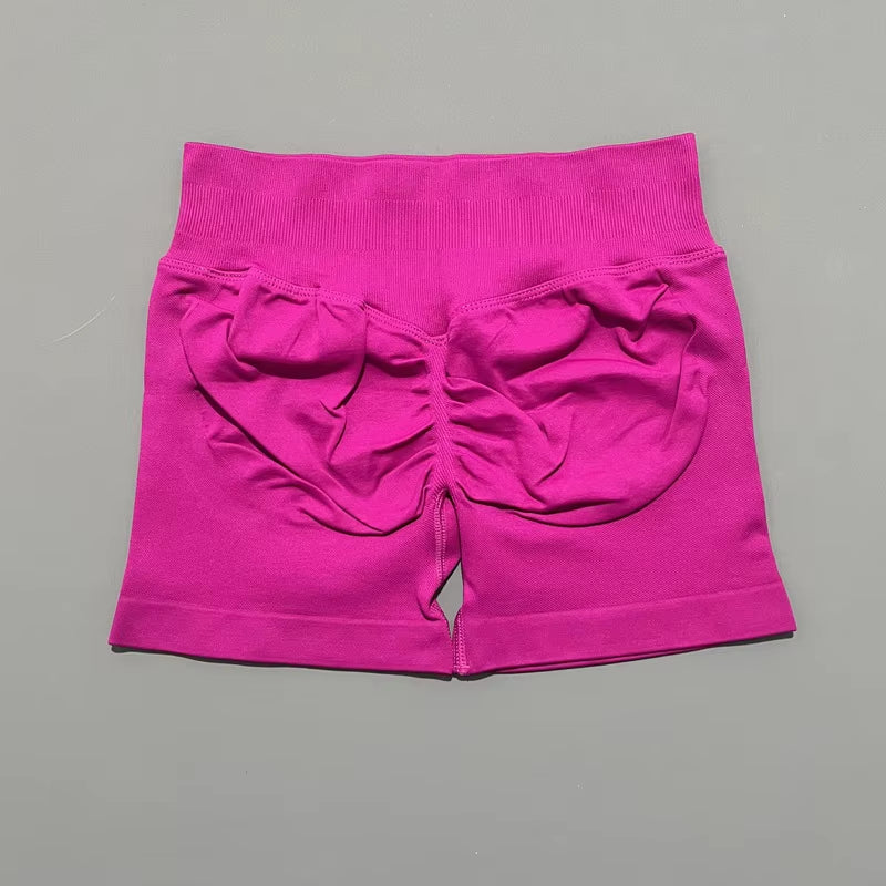 Impacts Shorts 4.5" Women Fitness Sports Biker Shorts Low Waist Gym Short Workout Scrunch Butt Yoga Seamless Leggings