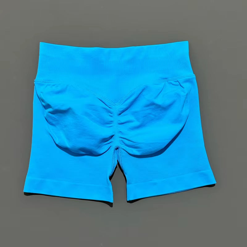 Impacts Shorts 4.5" Women Fitness Sports Biker Shorts Low Waist Gym Short Workout Scrunch Butt Yoga Seamless Leggings