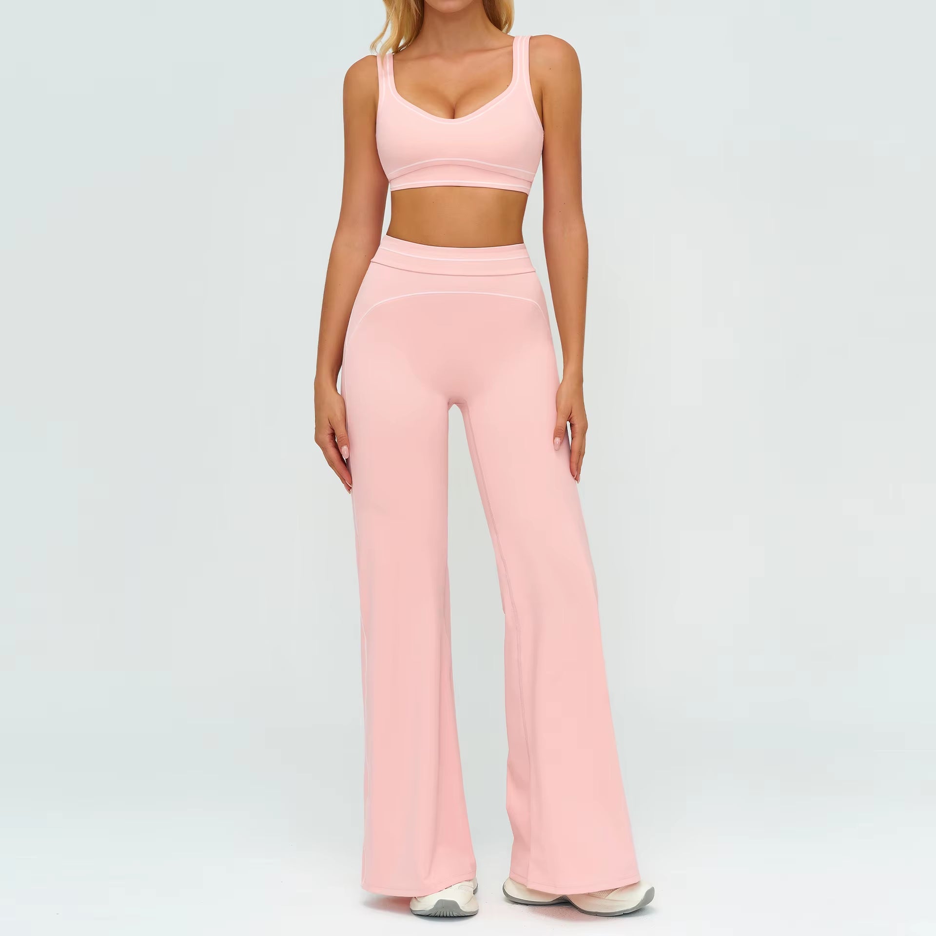 Yoga Suit 2PCS Women Tracksuits Sports Outfits Gym Clothes Running Sports Bra Suits Female Workout Yoga Clothes Athletic Wear