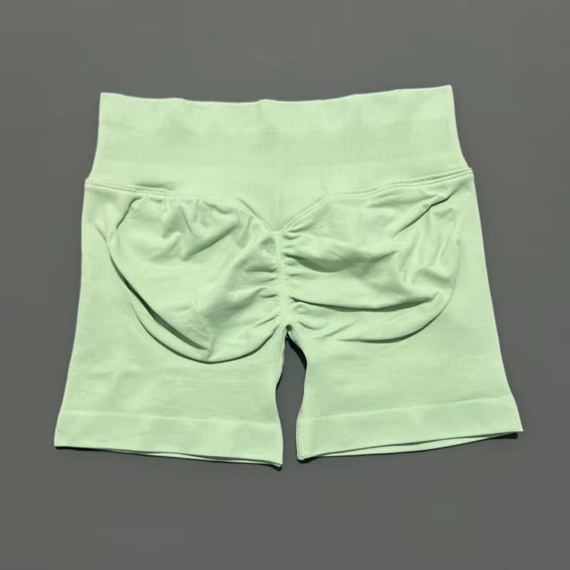 Impacts Shorts 4.5" Women Fitness Sports Biker Shorts Low Waist Gym Short Workout Scrunch Butt Yoga Seamless Leggings