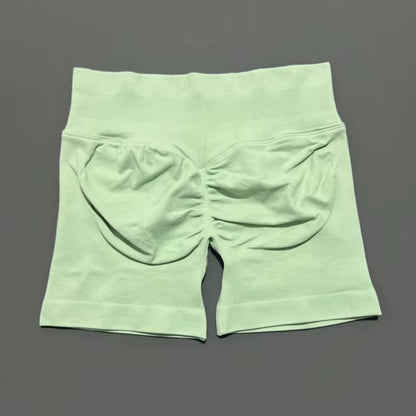Impacts Shorts 4.5" Women Fitness Sports Biker Shorts Low Waist Gym Short Workout Scrunch Butt Yoga Seamless Leggings