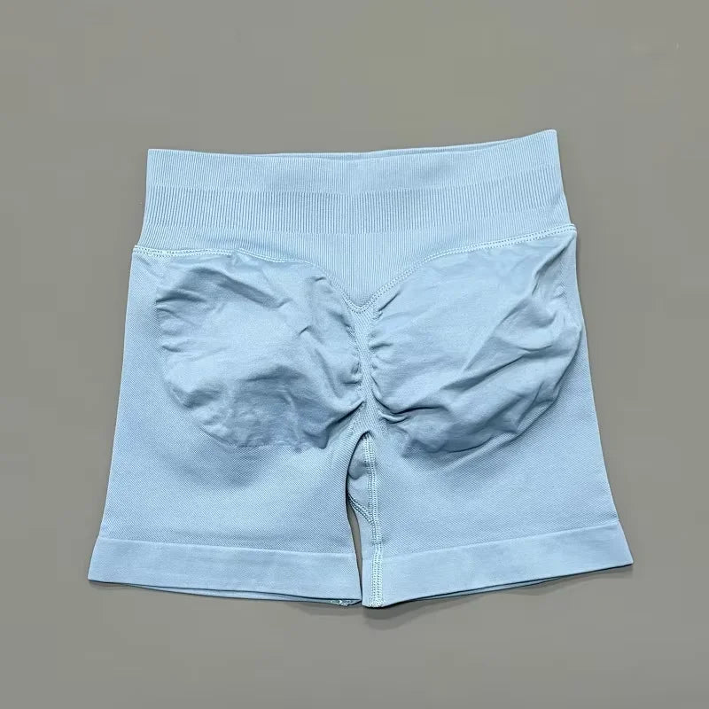Impacts Shorts 4.5" Women Fitness Sports Biker Shorts Low Waist Gym Short Workout Scrunch Butt Yoga Seamless Leggings
