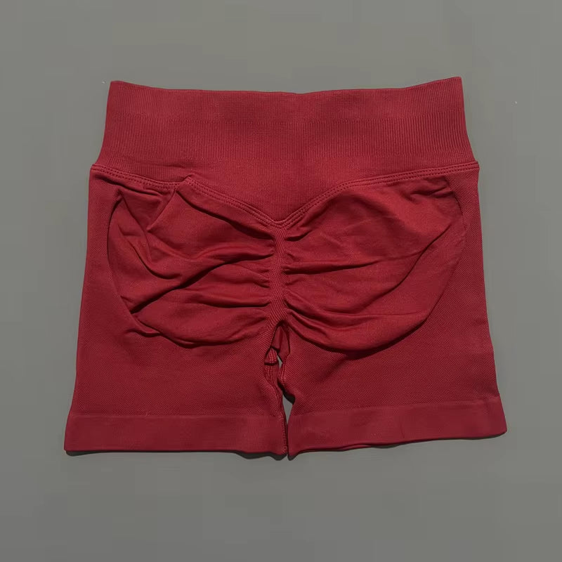 Impacts Shorts 4.5" Women Fitness Sports Biker Shorts Low Waist Gym Short Workout Scrunch Butt Yoga Seamless Leggings