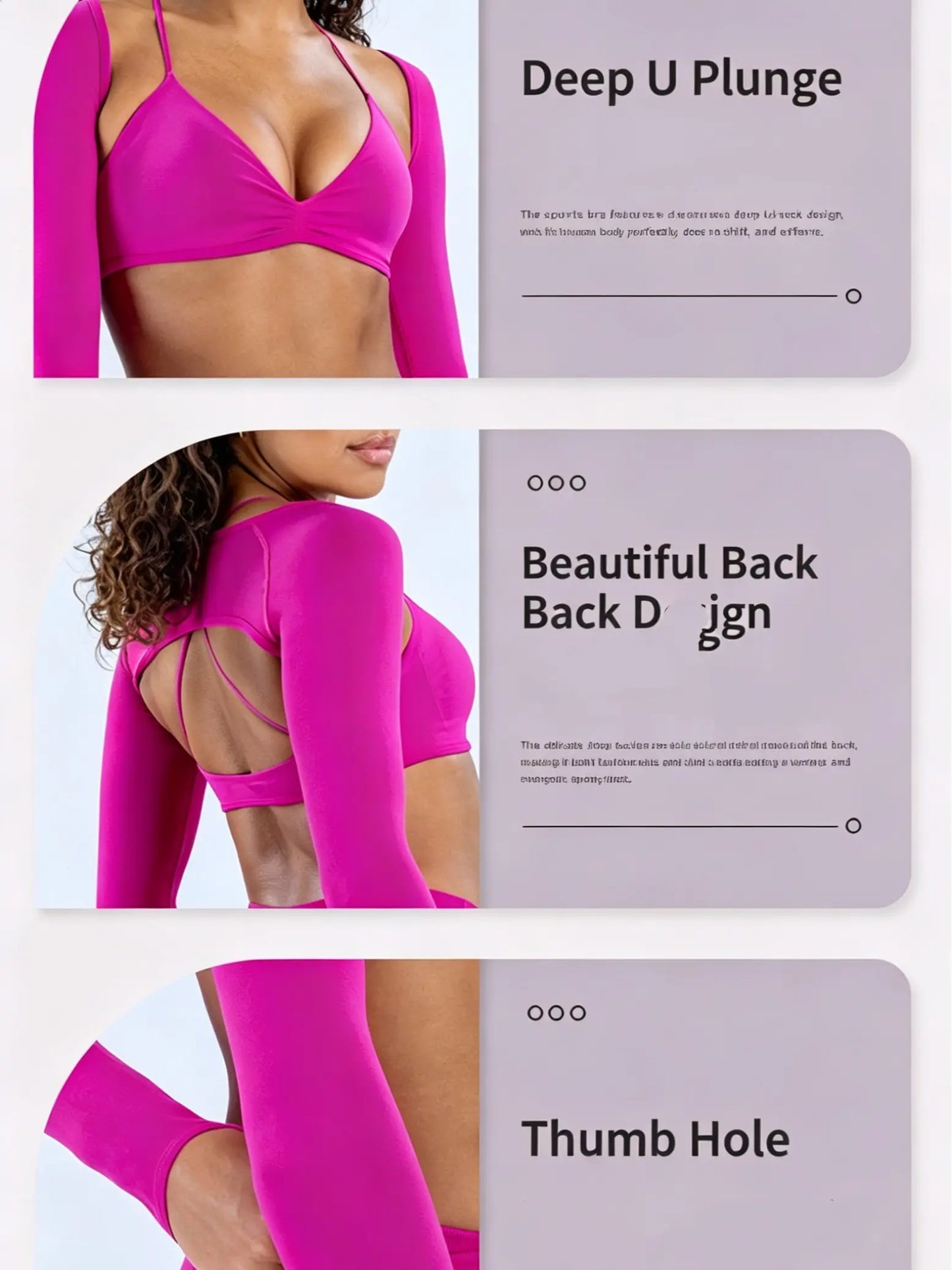 （With Logo）Seamless 3-Piece Yoga Set: Cross Halter Sports Bra + Thumbhole Arm Shrug + V-Waist Leggings, Women’S Workout Activewear