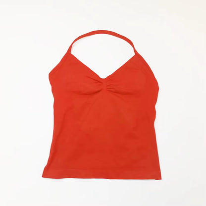 Impact Longline Strappy Top Sports Yoga Vest Women'S Fitness Tank Top Gym Beautiful Open Back Bra Running Workout Halter