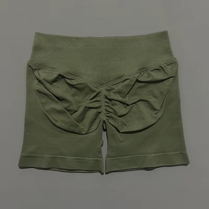 Impacts Shorts 4.5" Women Fitness Sports Biker Shorts Low Waist Gym Short Workout Scrunch Butt Yoga Seamless Leggings