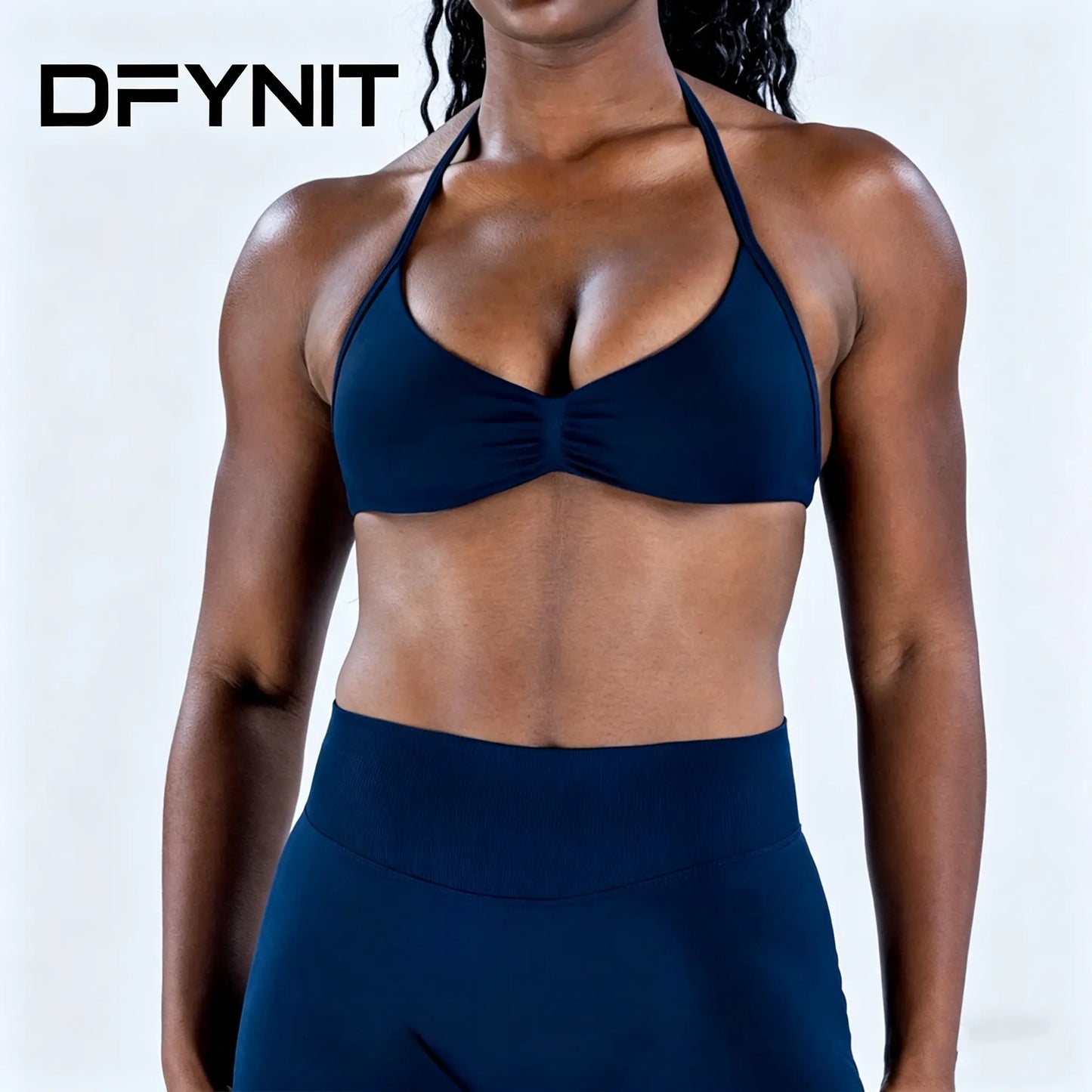 Women’S Influencer-Style Sports Bra with Shoulder Straps, Open Back, Padded Design, Shock Absorption, Suitable for Workouts, Fitness, and Yoga, Removable Pads Included; New Women’S Sports Yoga Set: High-Waisted Compression Shorts and Tank Top, Ideal for S