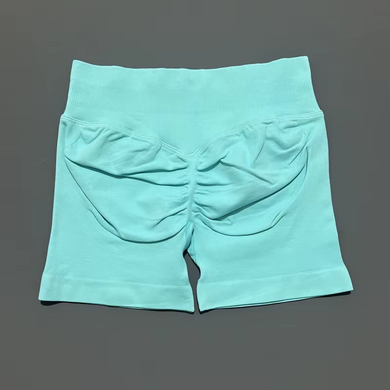 Impacts Shorts 4.5" Women Fitness Sports Biker Shorts Low Waist Gym Short Workout Scrunch Butt Yoga Seamless Leggings
