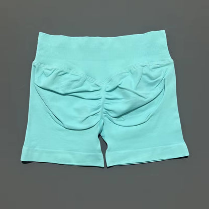 Impacts Shorts 4.5" Women Fitness Sports Biker Shorts Low Waist Gym Short Workout Scrunch Butt Yoga Seamless Leggings