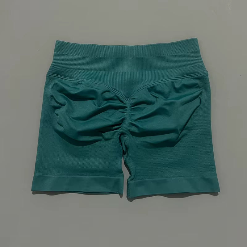 Impacts Shorts 4.5" Women Fitness Sports Biker Shorts Low Waist Gym Short Workout Scrunch Butt Yoga Seamless Leggings