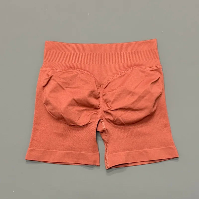 Impacts Shorts 4.5" Women Fitness Sports Biker Shorts Low Waist Gym Short Workout Scrunch Butt Yoga Seamless Leggings