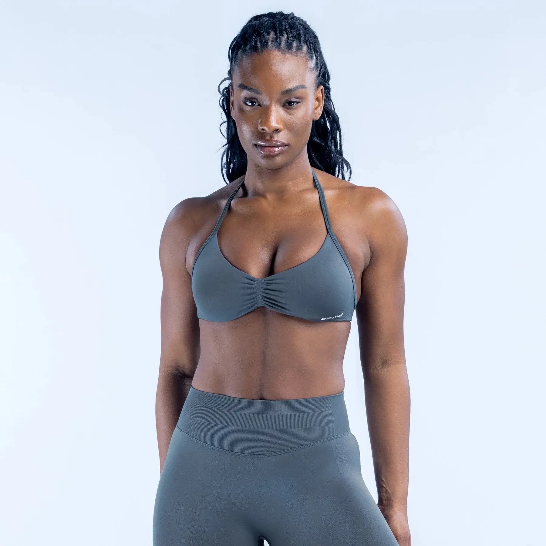 Women’S Influencer-Style Sports Bra with Shoulder Straps, Open Back, Padded Design, Shock Absorption, Suitable for Workouts, Fitness, and Yoga, Removable Pads Included; New Women’S Sports Yoga Set: High-Waisted Compression Shorts and Tank Top, Ideal for S