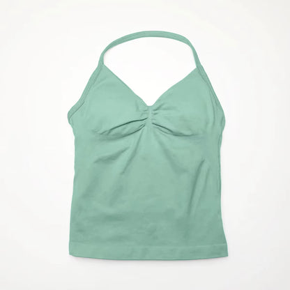Impact Longline Strappy Top Sports Yoga Vest Women'S Fitness Tank Top Gym Beautiful Open Back Bra Running Workout Halter