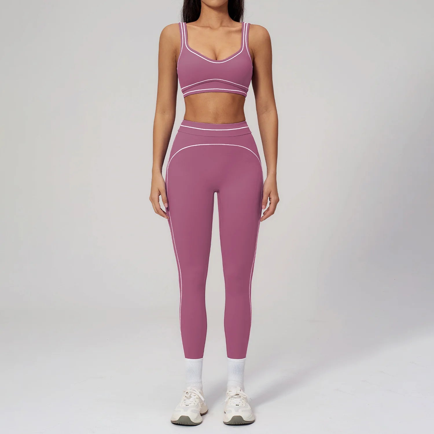 Yoga Suit 2PCS Women Tracksuits Sports Outfits Gym Clothes Running Sports Bra Suits Female Workout Yoga Clothes Athletic Wear