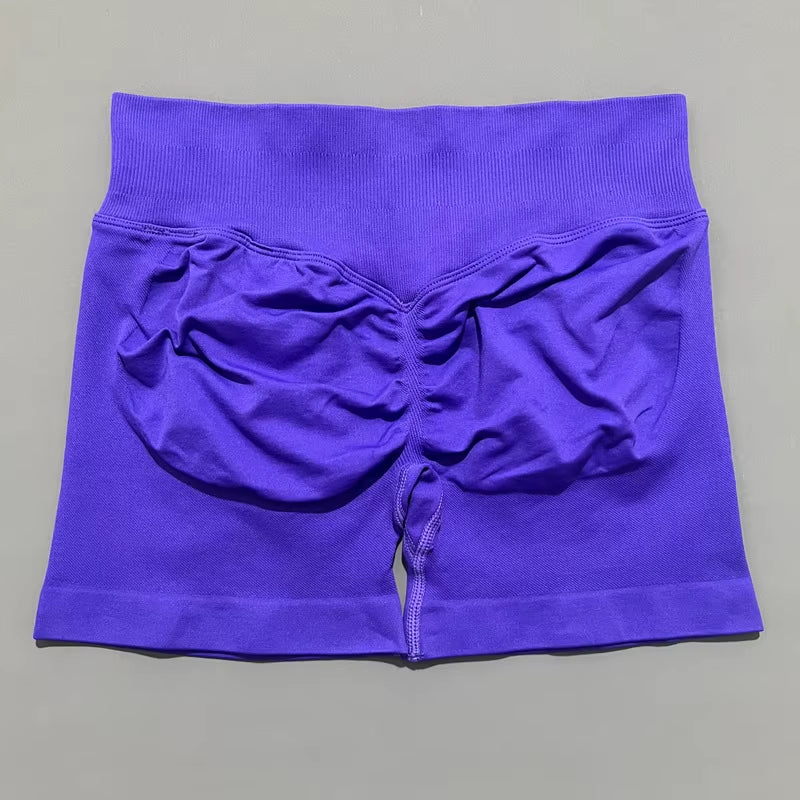 Impacts Shorts 4.5" Women Fitness Sports Biker Shorts Low Waist Gym Short Workout Scrunch Butt Yoga Seamless Leggings