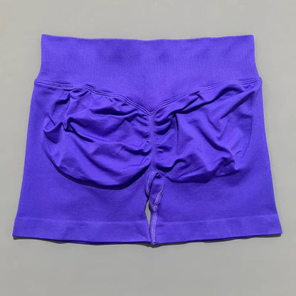 Impacts Shorts 4.5" Women Fitness Sports Biker Shorts Low Waist Gym Short Workout Scrunch Butt Yoga Seamless Leggings